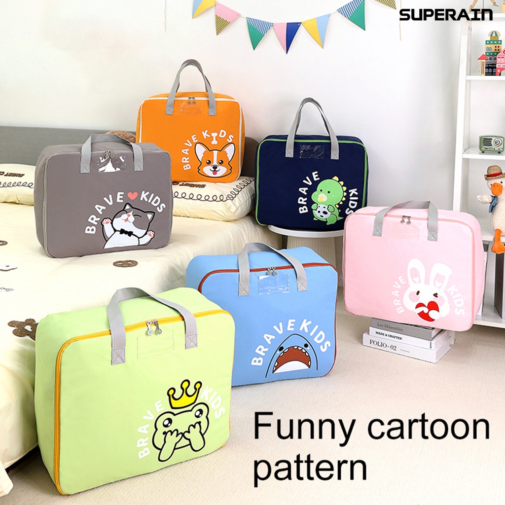 Túi Đựng Chăn Mền Bằng Polyester Chống Mài Mòn Họa Tiết Hoạt Hình Cho Trẻ Mẫu Giáo