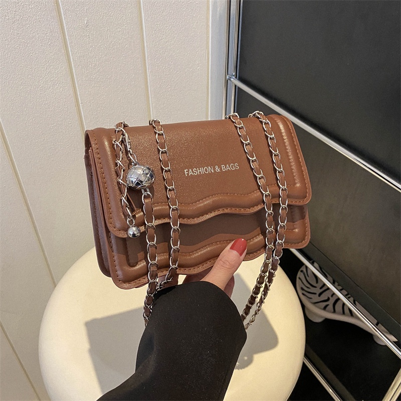 Túi Đeo Chéo Mini Hình Vuông Màu Trơn Đơn Giản Thời Trang 2023 Cho Nữ