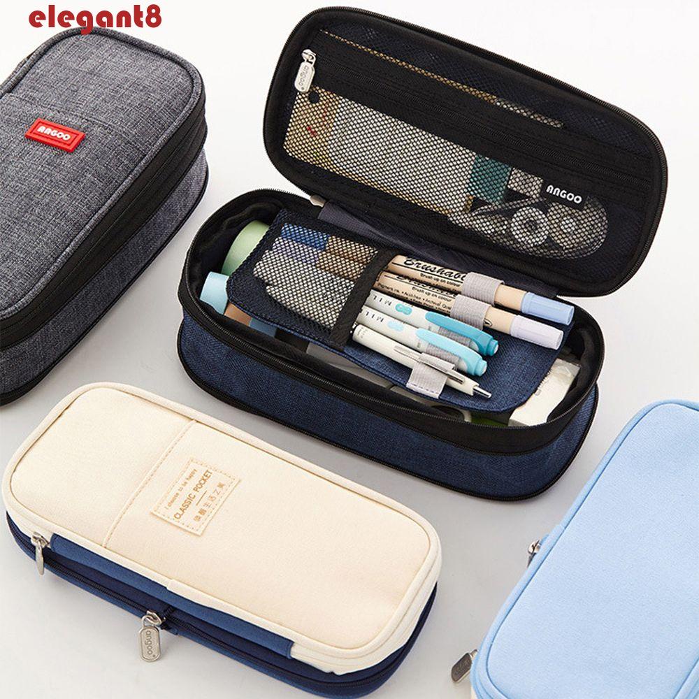 Túi Đựng Bút / Mỹ Phẩm Trang Điểm Dạng Gập Thanh Lịch Cho Học Sinh