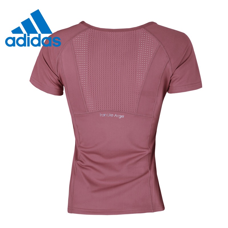 Áo Thun Thể Thao Adidas Ngắn Tay Phối Lưới Thoáng Khí Thời Trang Cho Nữ