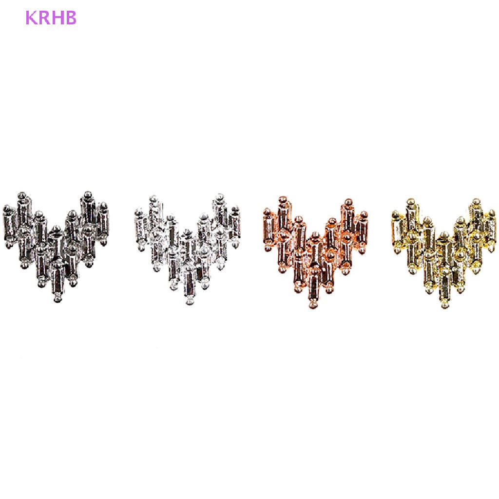 Set 10 Hạt Cườm 3D Lấp Lánh Dùng Trang Trí Móng Nghệ Thuật DIY Mới