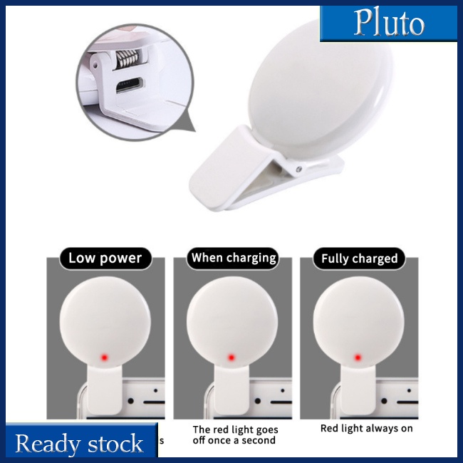 Đèn Led Tròn Kẹp Điện Thoại Hỗ Trợ Chụp Hình Selfie