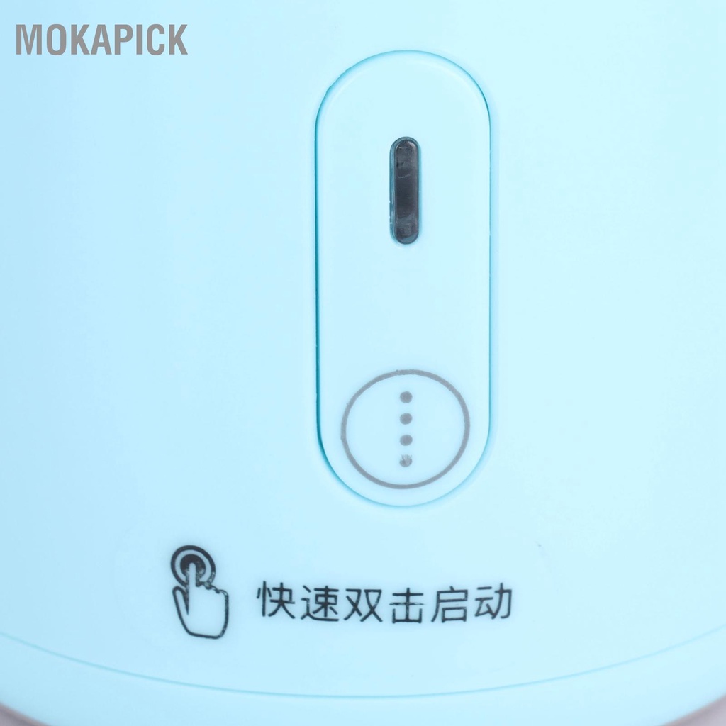 Cốc Xay Sinh Tố Cầm Tay 300ml Màu Xanh Dương Kích Thước Nhỏ Gọn Kèm Sạc USB Tiện Dụng Mang Theo Du Lịch