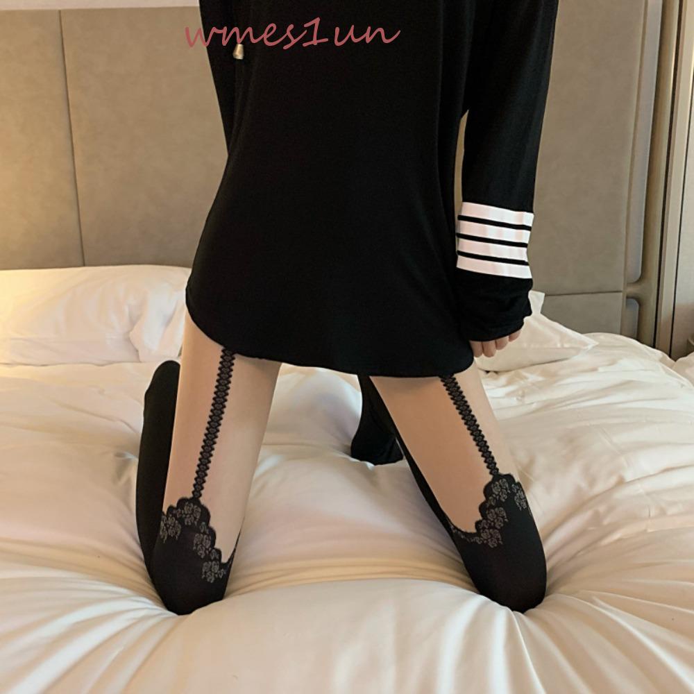 Quần Tất Hai Dây Nylon Thoáng Khí In Họa Tiết Ngôi Sao Ngọt Ngào WMES15H Cho Nữ