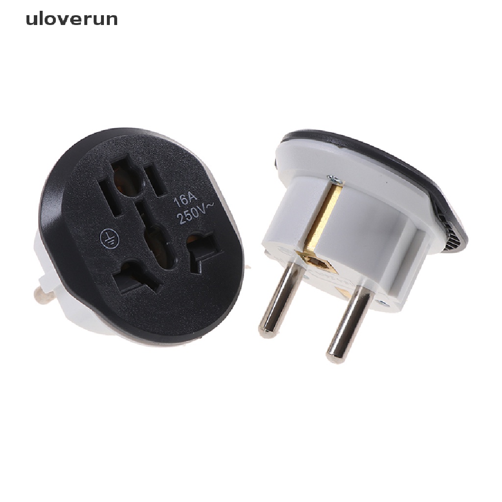 Phích Cắm Chuyển Đổi UK US AU Sang EU AC 16A Tiện Dụng