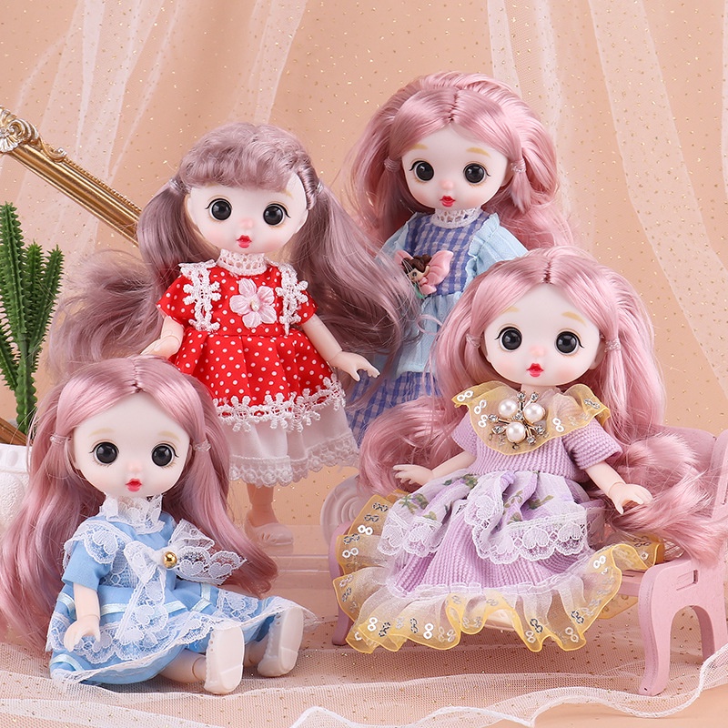 Búp Bê 16CM 13 Khớp Có Khớp Động Dễ Thương Xinh Xắn