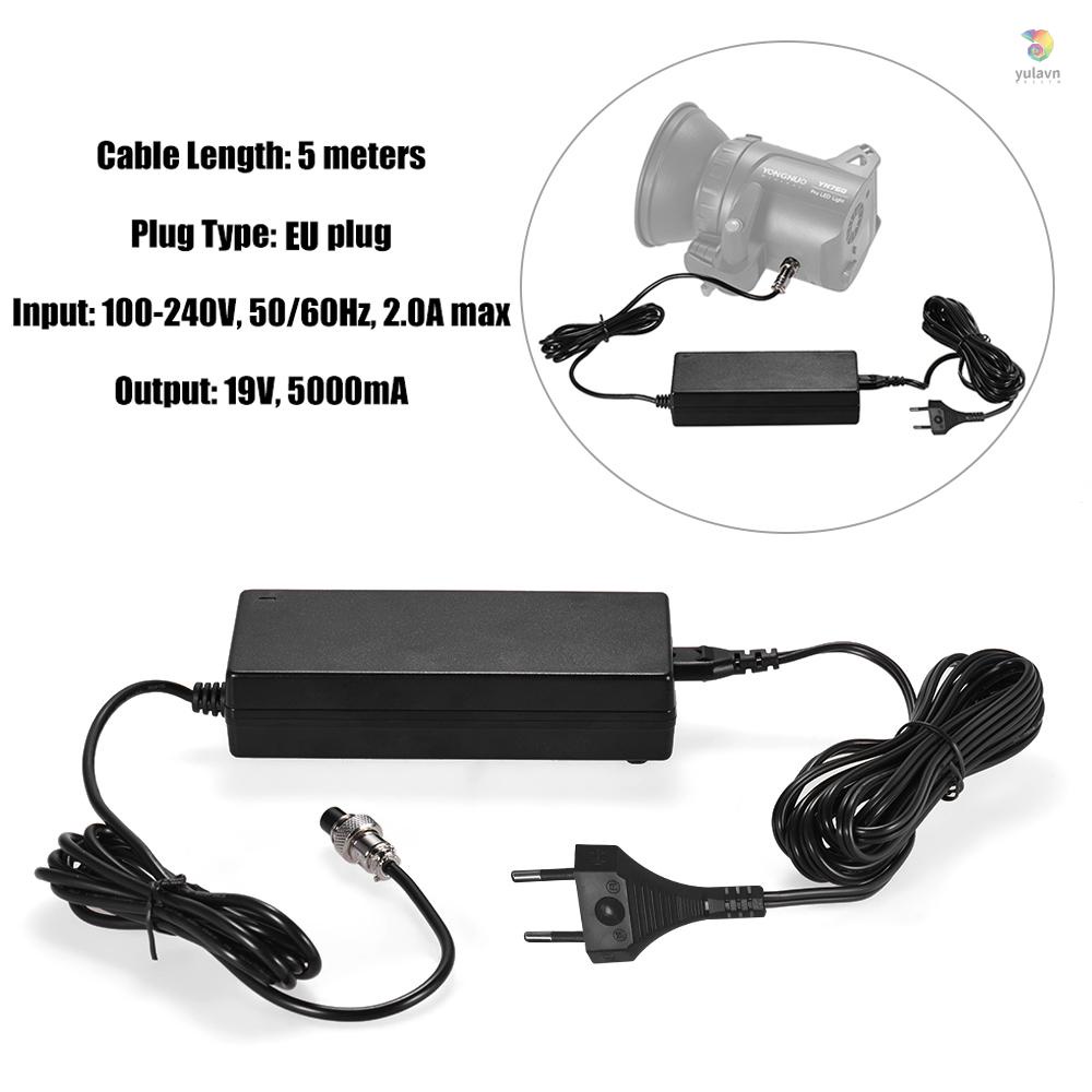 Bộ Chuyển Đổi Nguồn Điện Chuẩn EU 100-240V Cho Đèn LED YONGNUO YN760 YN1200 Series