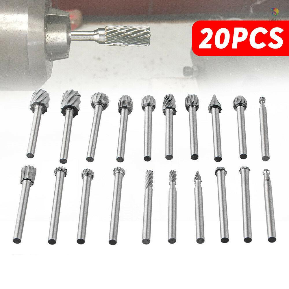 Set 20 Mũi Khoan Xoay 3mm Bằng Cacbua Chuyên Dụng