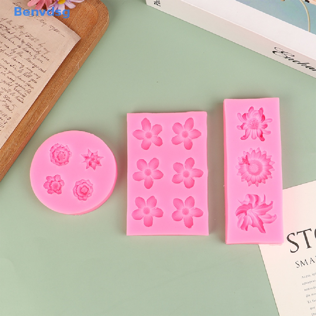 Khuôn Silicone Làm Bánh Hình Hoa Cúc Mini DIY