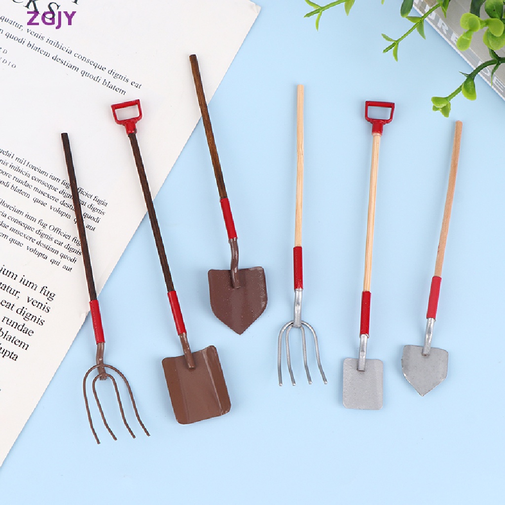 Set 3 Xẻng Làm Vườn Thu Nhỏ 1: 12 Trang Trí Nhà Búp Bê / Nông Trại Mới