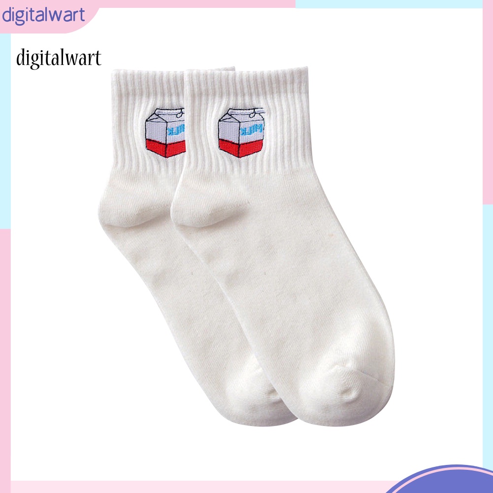 Kỹ Thuật Số| Vớ Cotton Mềm Mại In Họa Tiết Hoạt Hình Dễ Thương Thời Trang Thu Đông Cho Nữ