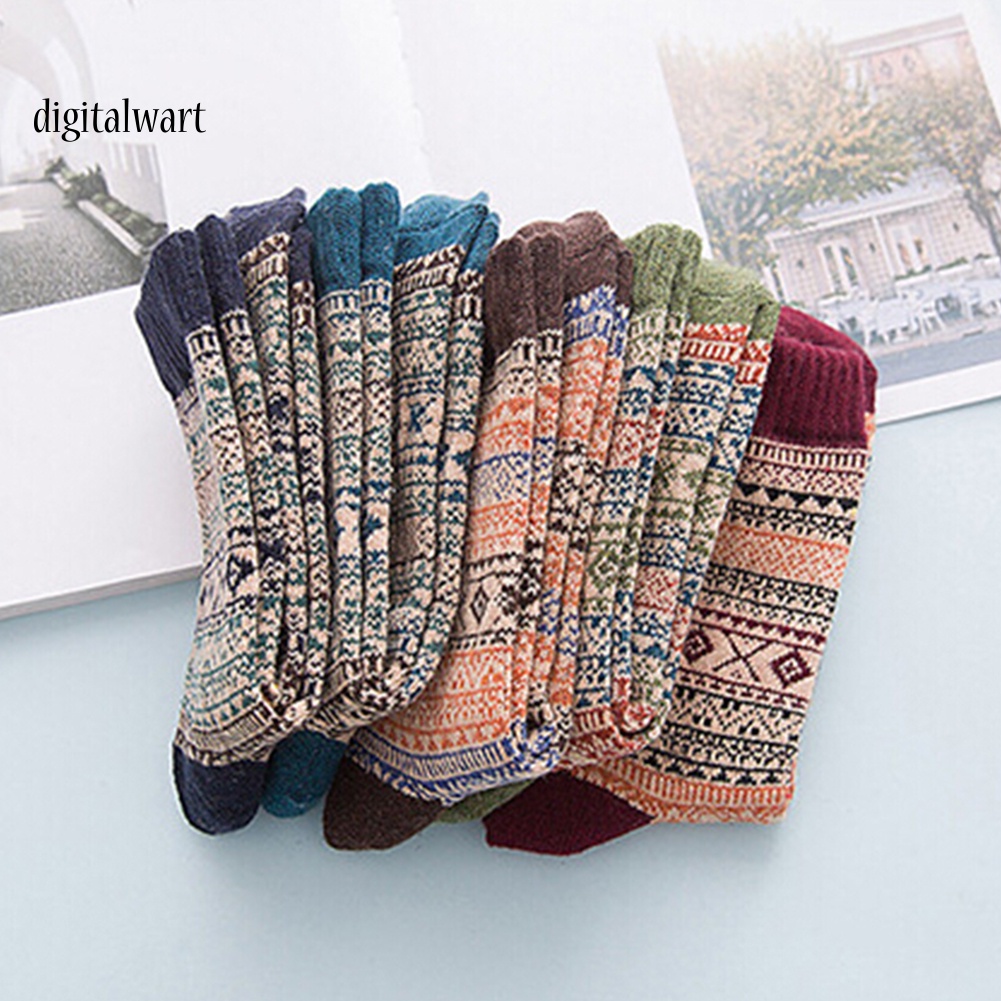 Kỹ Thuật Số| Set 5 Đôi Vớ Cổ Cao Nhiều Màu Sắc Thời Trang