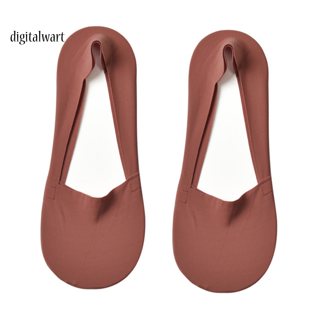 Kỹ Thuật Số| 1 Đôi Vớ Thể Thao Bằng Silicone Mỏng Màu Trơn Độ Co Giãn Cao