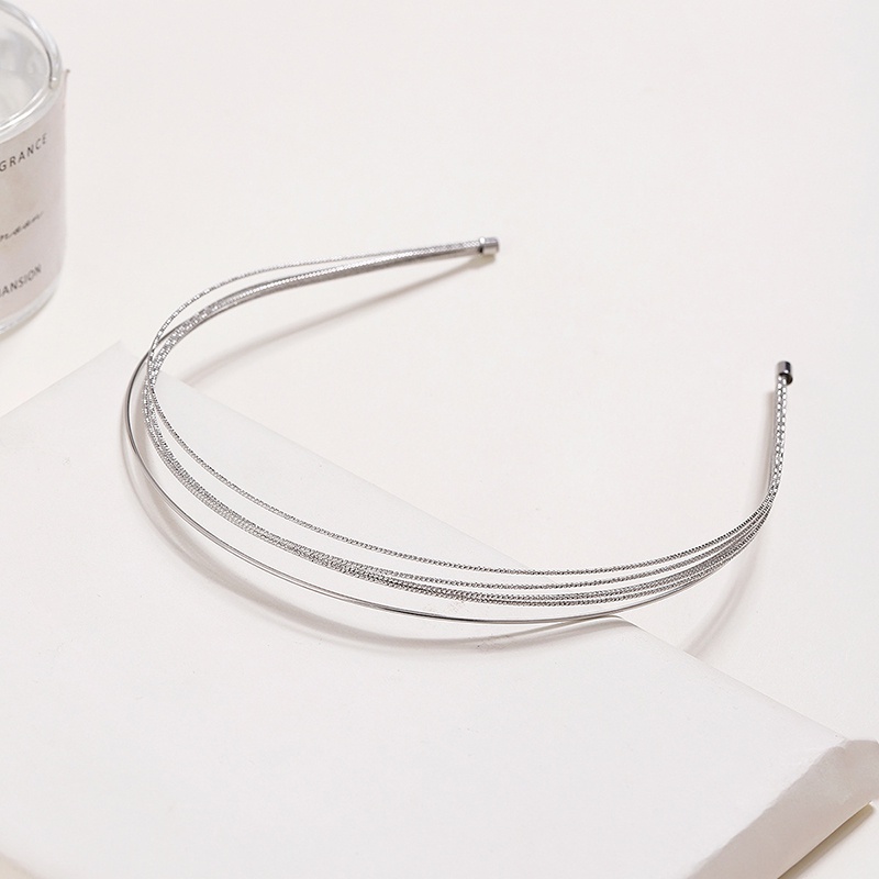 Vòng Kim Loại Nhiều Lớp Màu Vàng / Bạc Lấp Lánh Chống Trượt Thời Trang DIY