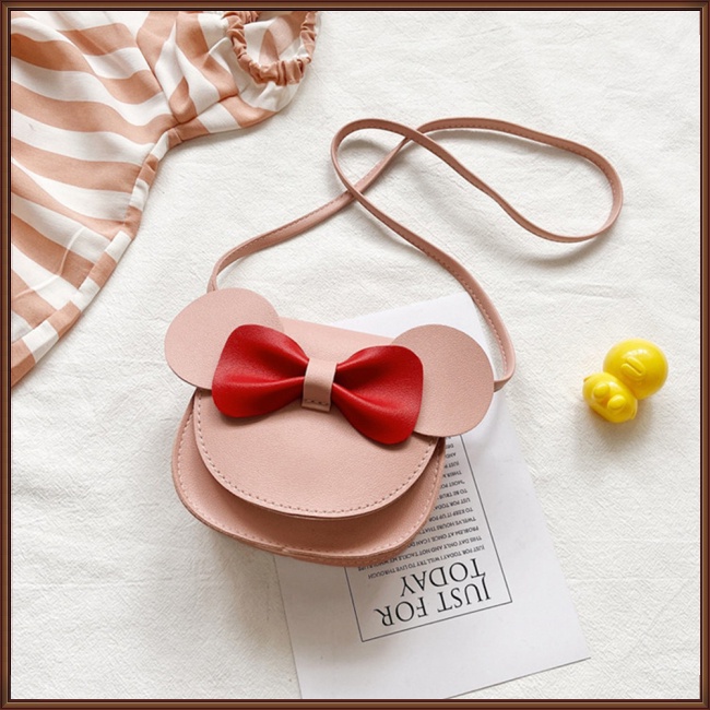 Túi Đeo Chéo Mini Đính Nơ Dễ Thương Thời Trang Cho Nữ