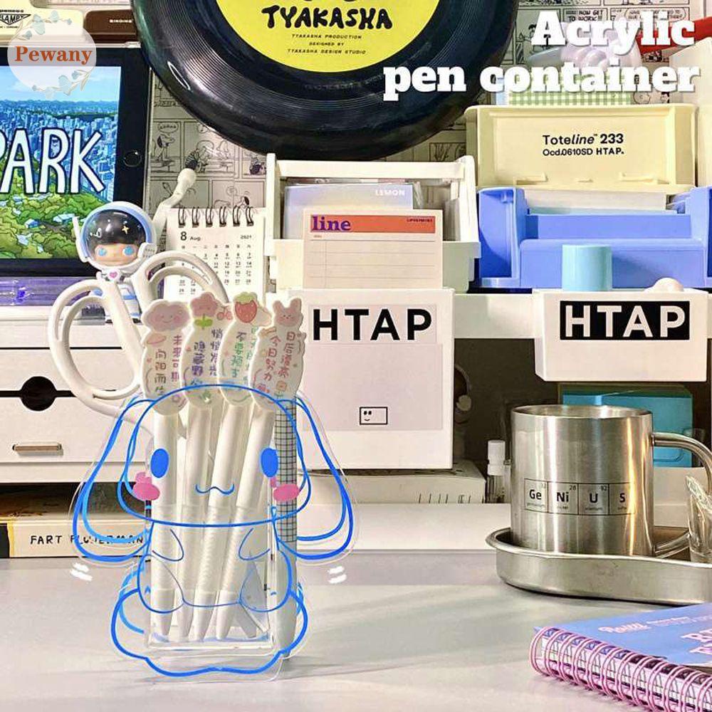 Giá Đỡ Bút / Cọ Trang Điểm Trong Suốt Hình Cinnamoroll / Chú Chó Dễ Thương Tiện Dụng Cho Văn Phòng