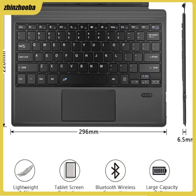 Bàn PhíM Bluetooth Ft-1089d Có ĐèN NềN Cho Microsoft Surface Pro 3 4 5 6 7
