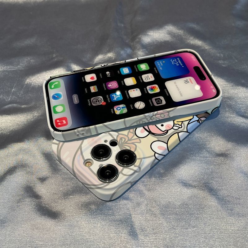 Miếng Dán Bảo Vệ Màn Hình Họa Tiết Thỏ Đáng Yêu Cho Iphone 8 7 12Xrxs111413Ốp Điện Thoại Họa Tiết Xe Mô Tô SKT2 Cho Apple promax / plus / SKT2