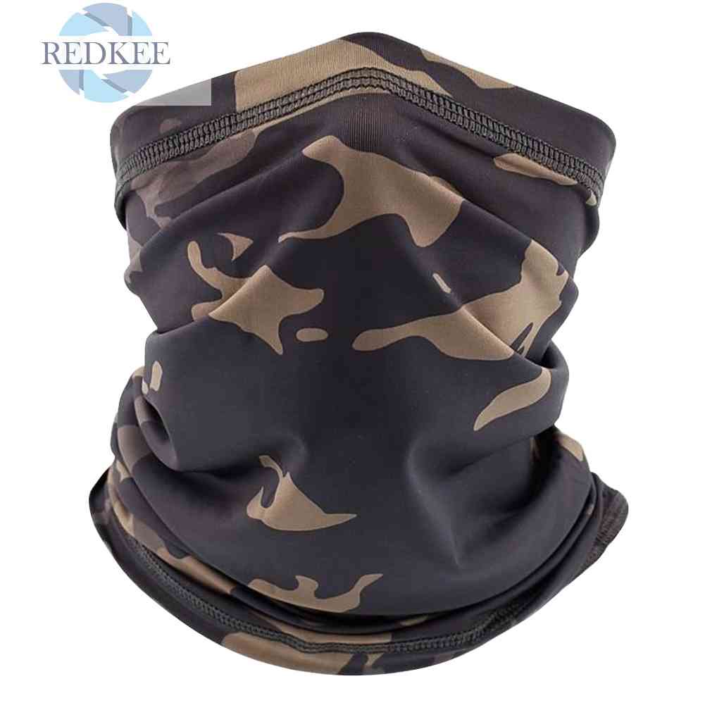 Khẩu Trang Che Phủ Cổ Họa Tiết Rằn Ri Dùng Khi Đạp Xe Ngoài Trời