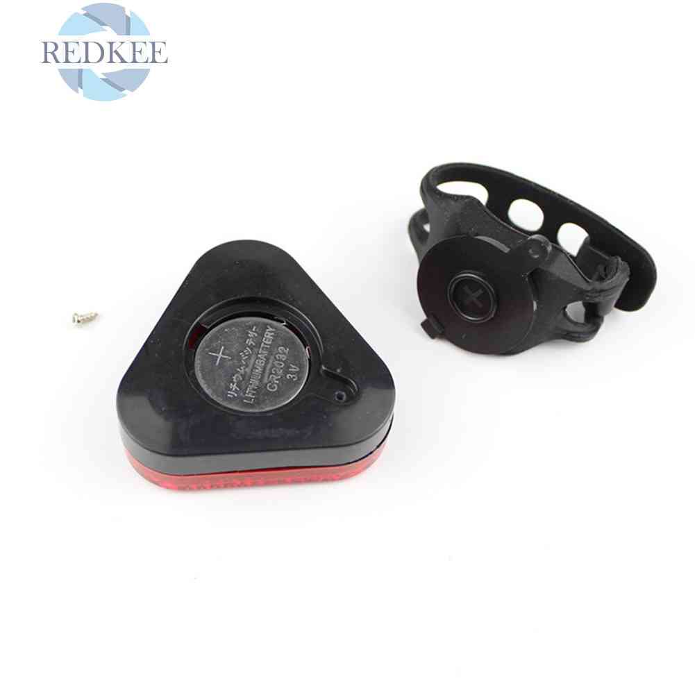 Đèn Hậu Xe Đạp 6 Bóng LED Hình Tam Giác 10LM 3 Chế Độ Chống Nước