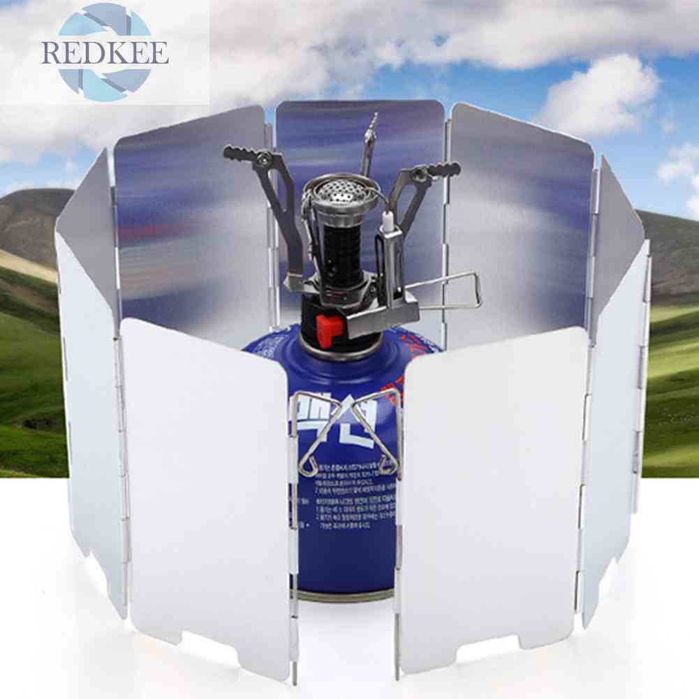 Bộ 9 Tấm Chắn Gió Cho Bếp Gas Cắm Trại