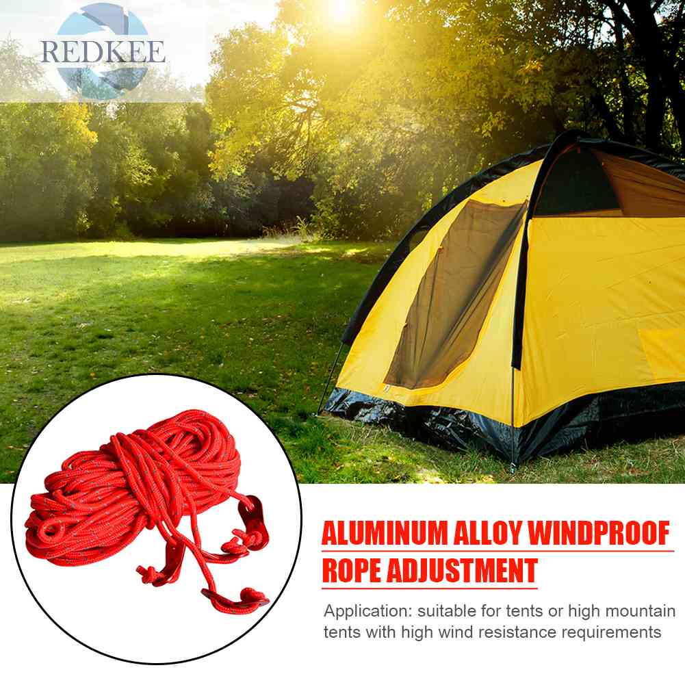 4 Cuộn Dây Dựng Lều 4m Đường Kính 4mm Bằng Nhôm