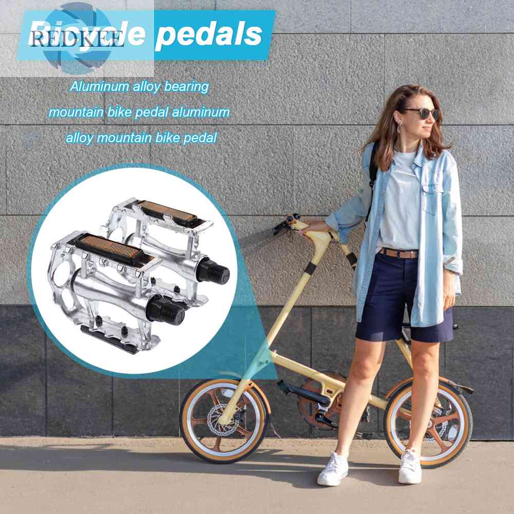 Bàn Đạp Phẳng Bằng Hợp Kim Nhôm Gọn Nhẹ Cho Xe Đạp Leo Núi