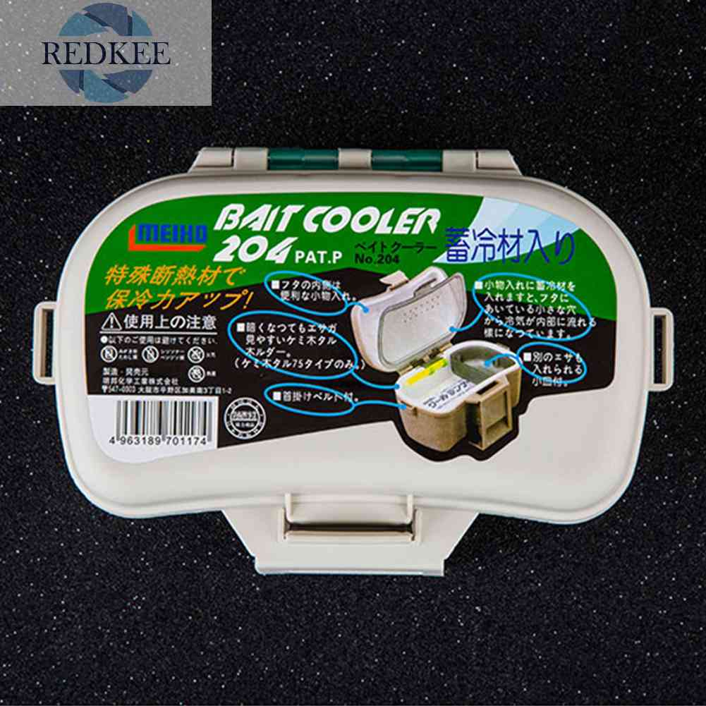 Hộp Đựng Mồi Câu Cá Hai Tầng Kèm Nhíp Gắp Tiện Dụng