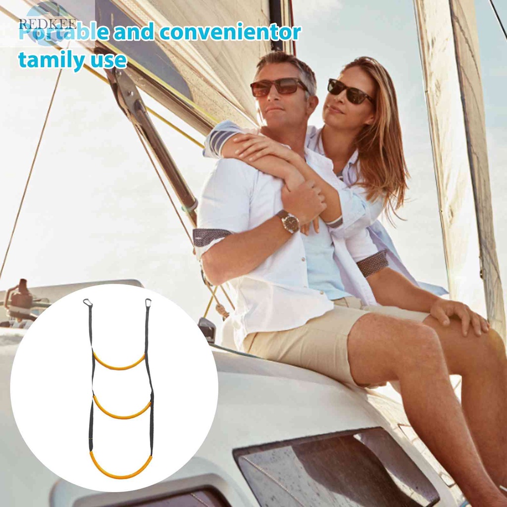 Thang Dây Thừng 3 Bậc Gấp Gọn Cho Thuyền Kayak