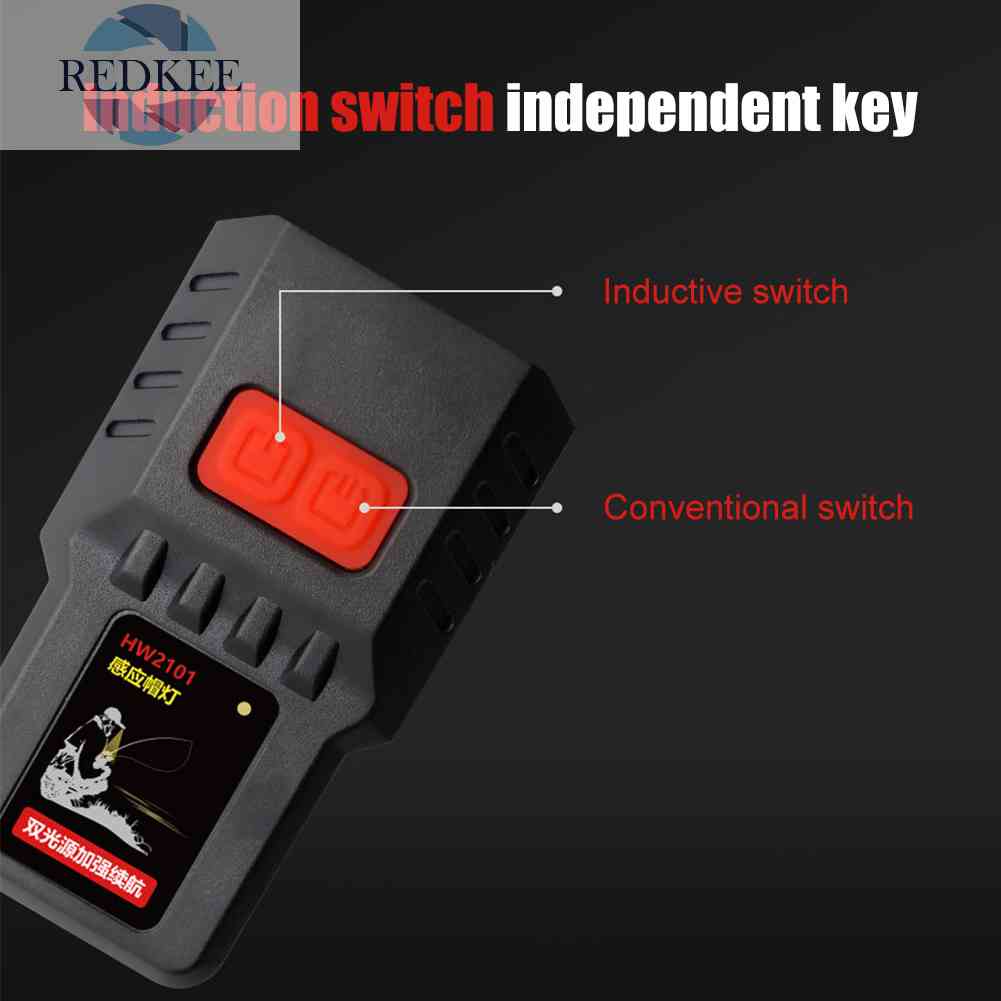 Đèn LED Đeo Đầu Cảm Biến Sóng Chống Nước 200lm