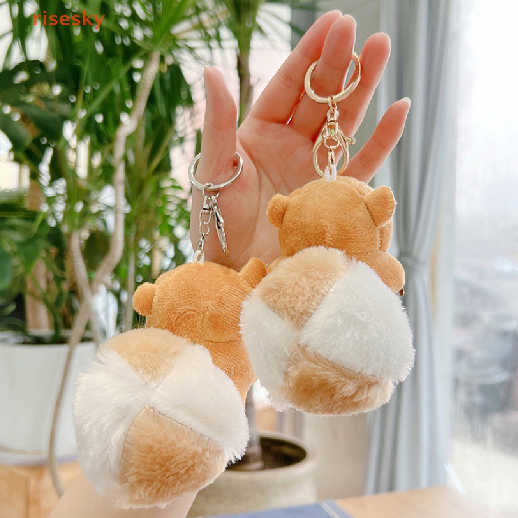 Móc Khóa Hình Sóc Nhồi Bông Dễ Thương Sáng Tạo