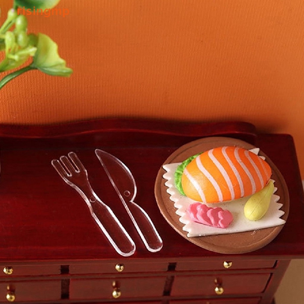 1 Bộ Muỗng Nĩa Dùng Trang Trí Nhà Búp Bê 1: 6