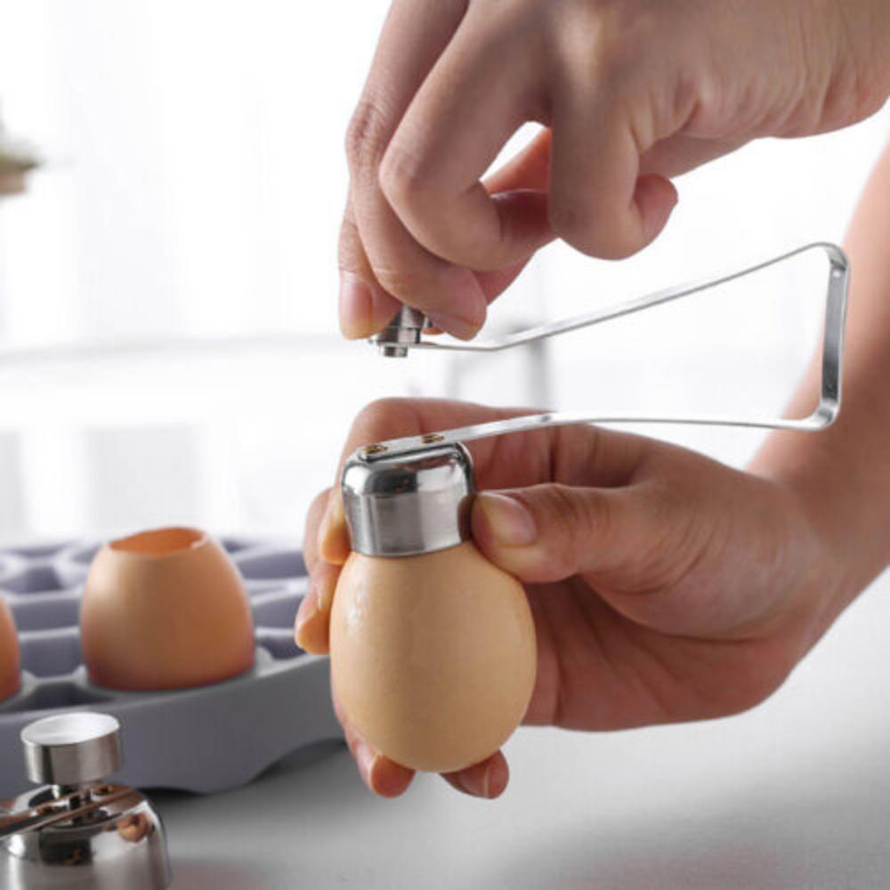 KUNHEV Kéo Cắt Vỏ Trứng Hai Đầu Bằng Kim Loại