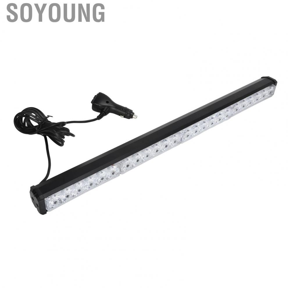 Soyoung Emergency Light Bar Strobe Warning Lamp 13 Flash Patterns High Brightness Universal IP67 Waterproof for Tractor Truck