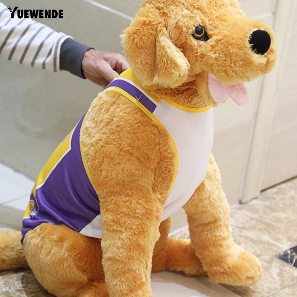 Áo Thun Bóng Rổ In Chữ Phối Lưới Thời Trang Mùa Hè Cho Thú Cưng