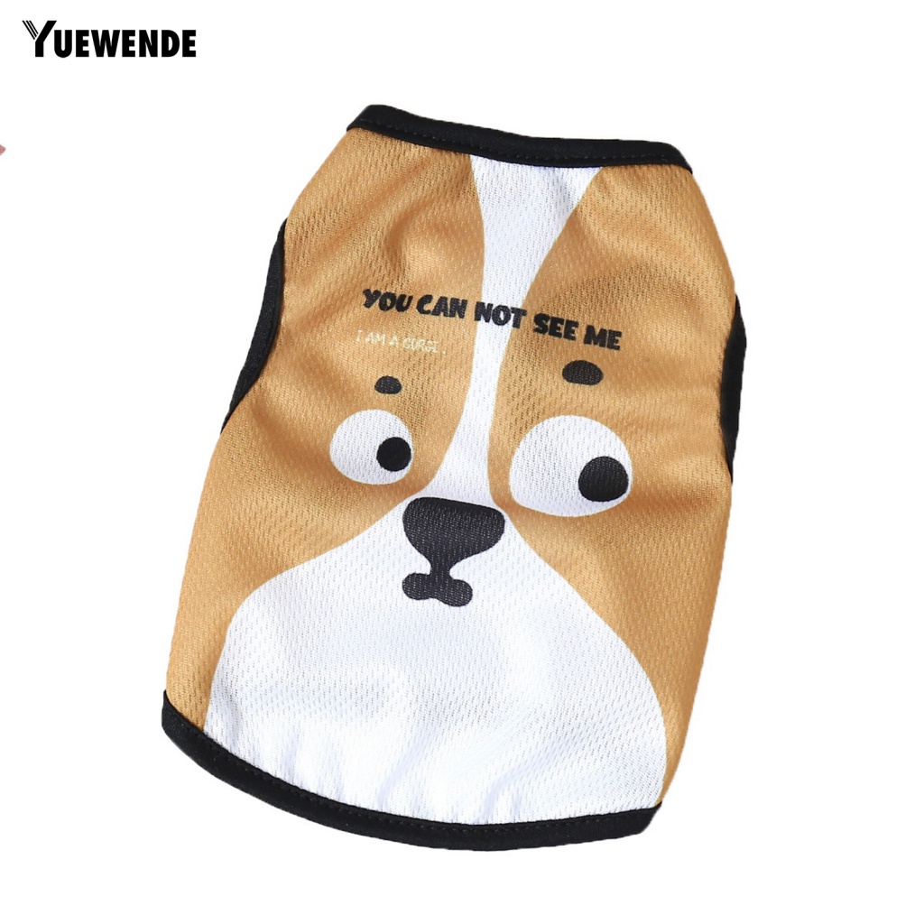 Áo Thun Ba Lỗ Thoải Mái In Họa Tiết Động Vật Dễ Thương Dành Cho Thú Cưng