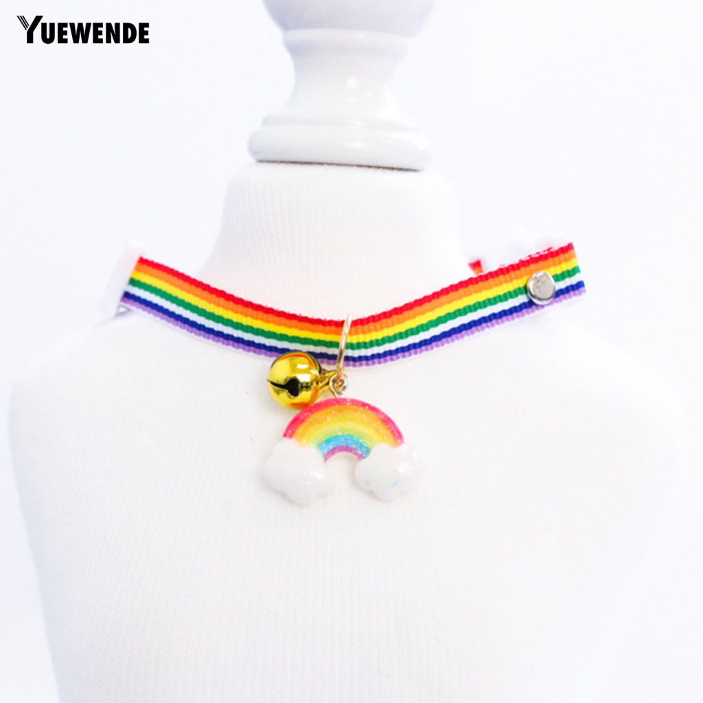 Ye.b Vòng Cổ Bằng Vải In Hình Chuông Mặc Hàng Ngày Cho Thú Cưng