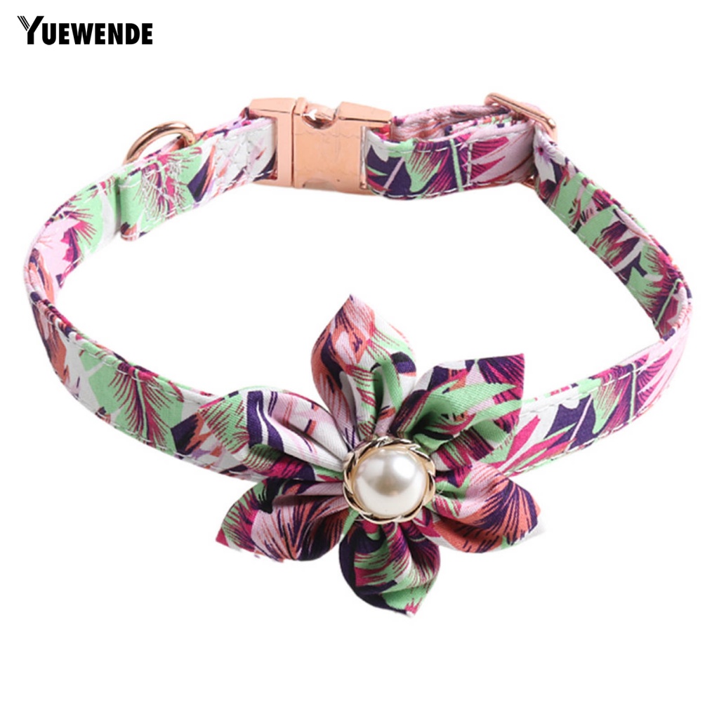Vòng Cổ YE.B Khóa Kim Loại Hình Hoa Quyến Rũ Cho Thú Cưng