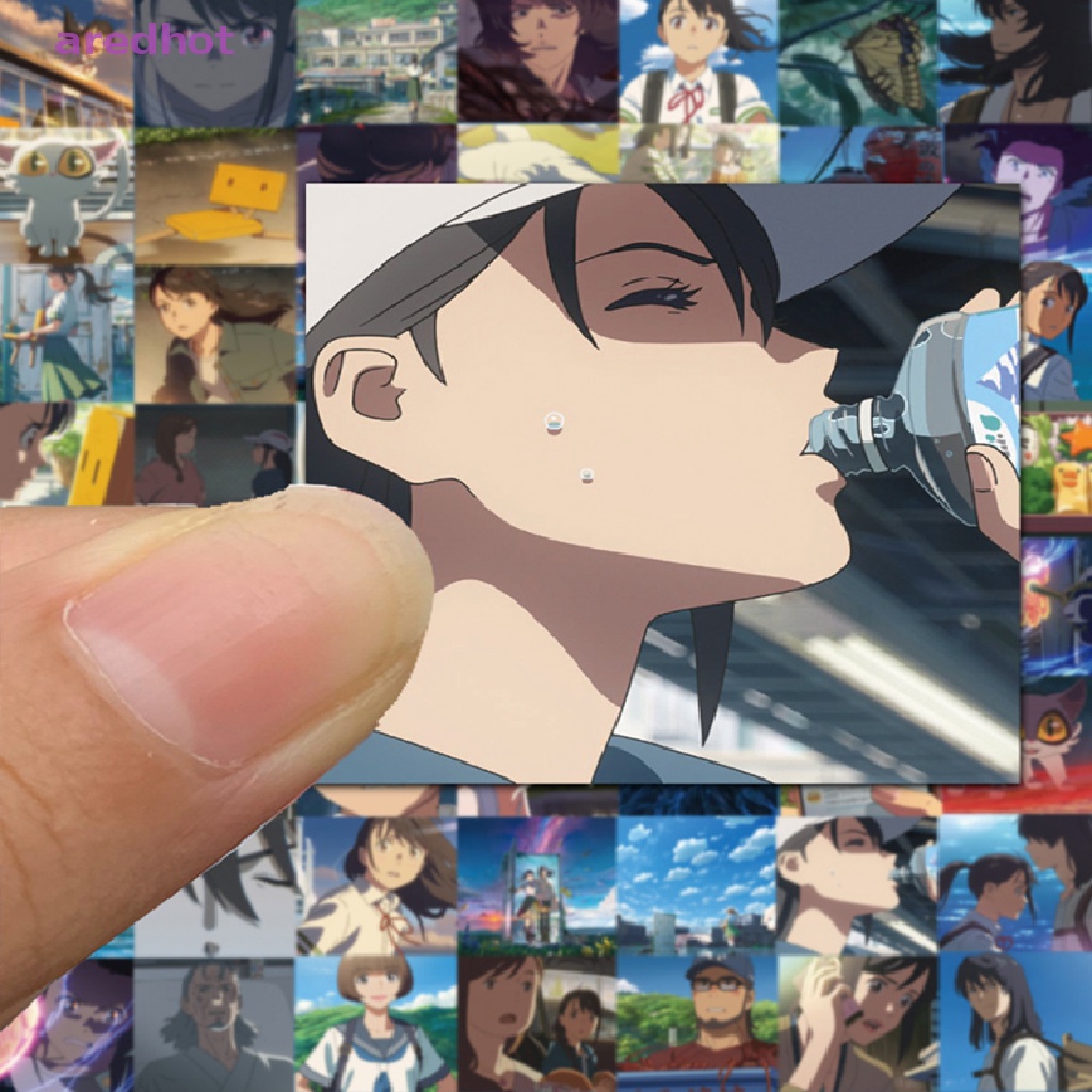 Bộ 62 Miếng Dán Hoạt Hình Dùng Trang Trí Sổ Tay / Hành Lý / Laptop Phong Cách Vintage Mới