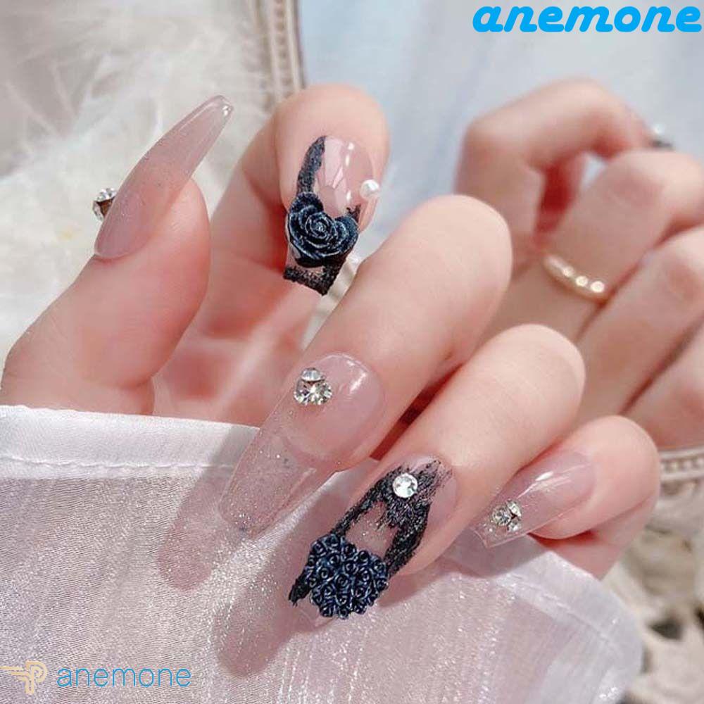 Phụ Kiện Trang Trí Móng Tay Hình Hoa Hồng Thời Trang Dành Cho Nữ