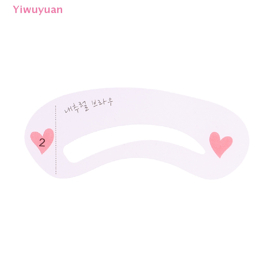 < Yiwuyuan > 10 Túi Khuôn Vẽ Chân Mày 3 Phong Cách Có Thể Tái Sử Dụng