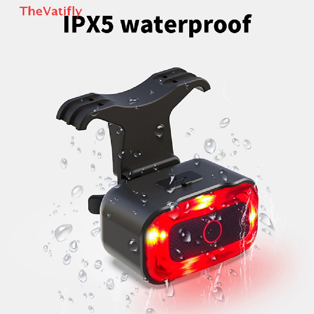 Đèn LED Đuôi Xe Đạp Thông Minh Chống Nước IPX5 Kèm Sạc USB Loại C