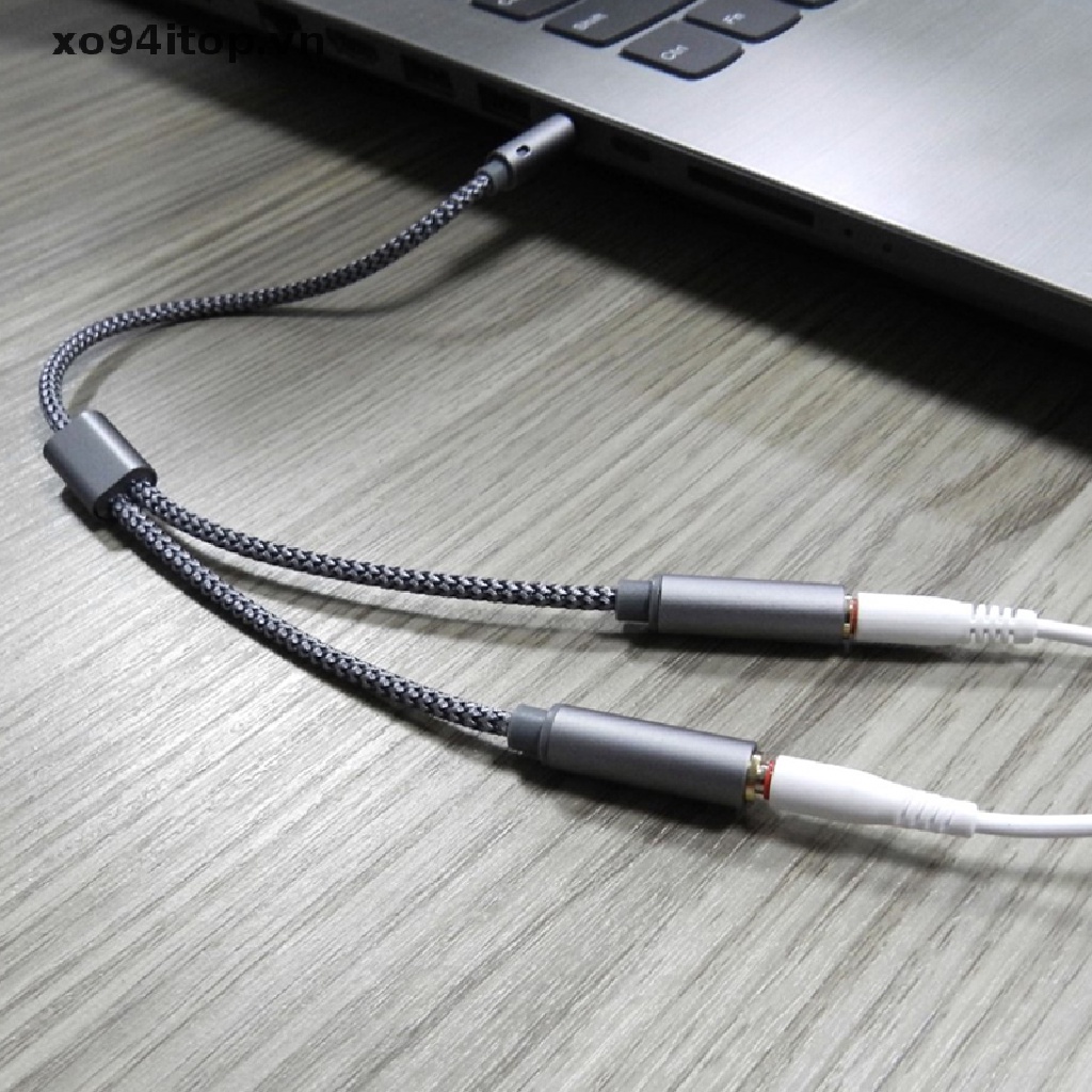 Dây Cáp Âm Thanh Bện Sợi Nylon Hai Đầu Cắm 3.5MM