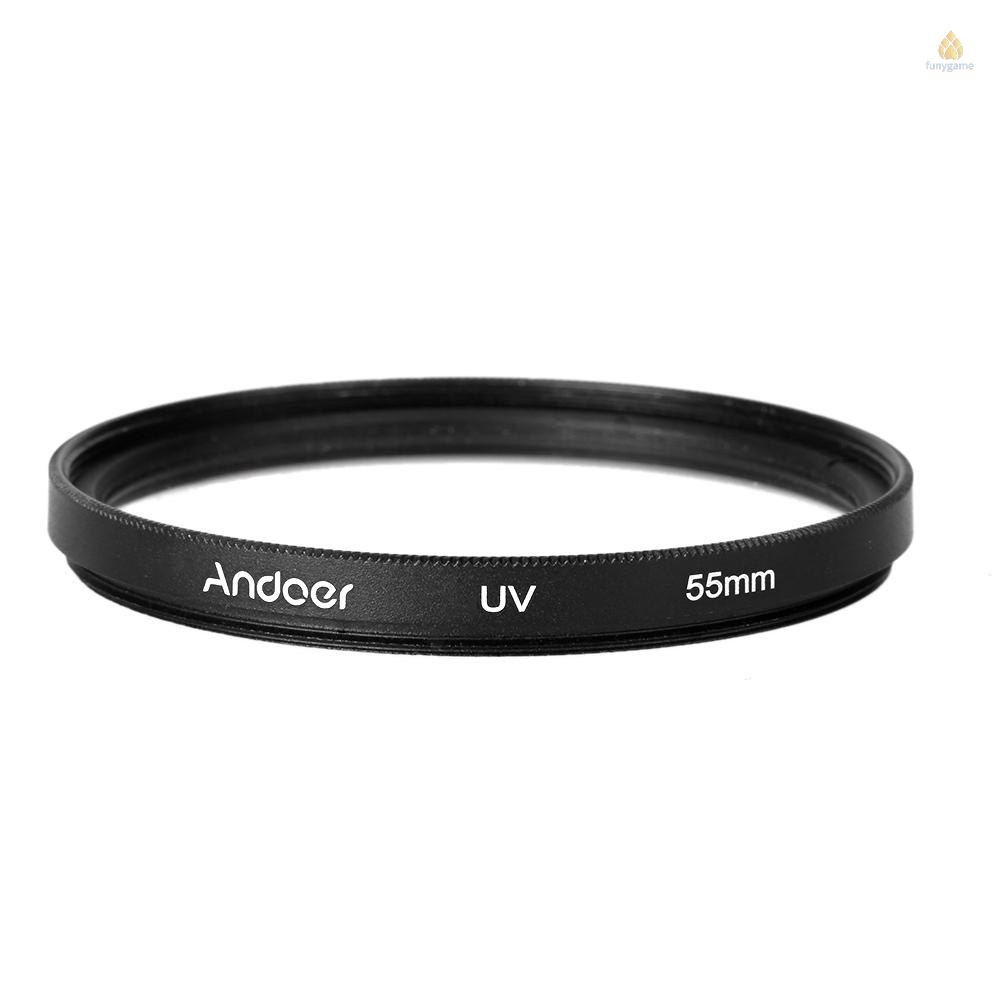 Bộ Kính Lọc Phân Cực Andoer 55mm UV + CPL + 4 + Star 8 Điểm Cho Máy Ảnh Pentax DSLR