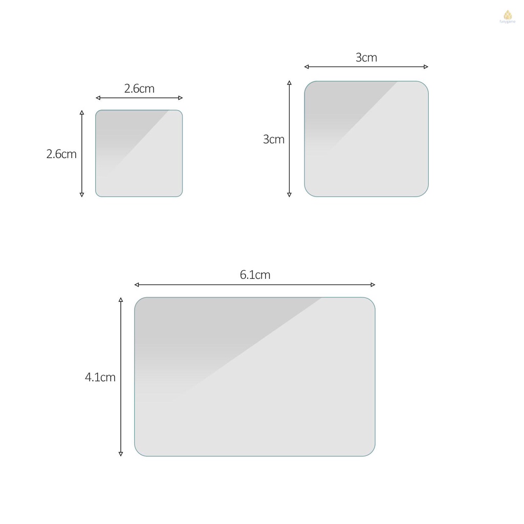 Set 3 Miếng Dán Bảo Vệ Màn Hình Camera Hành Động 1 Kính Cường Lực + 1 Kính Cường Lực Bảo Vệ Màn Hình Trước + 1 Kính Chiếu Hậu Kèm Hộp Đựng Dụng Cụ Vệ Sinh
