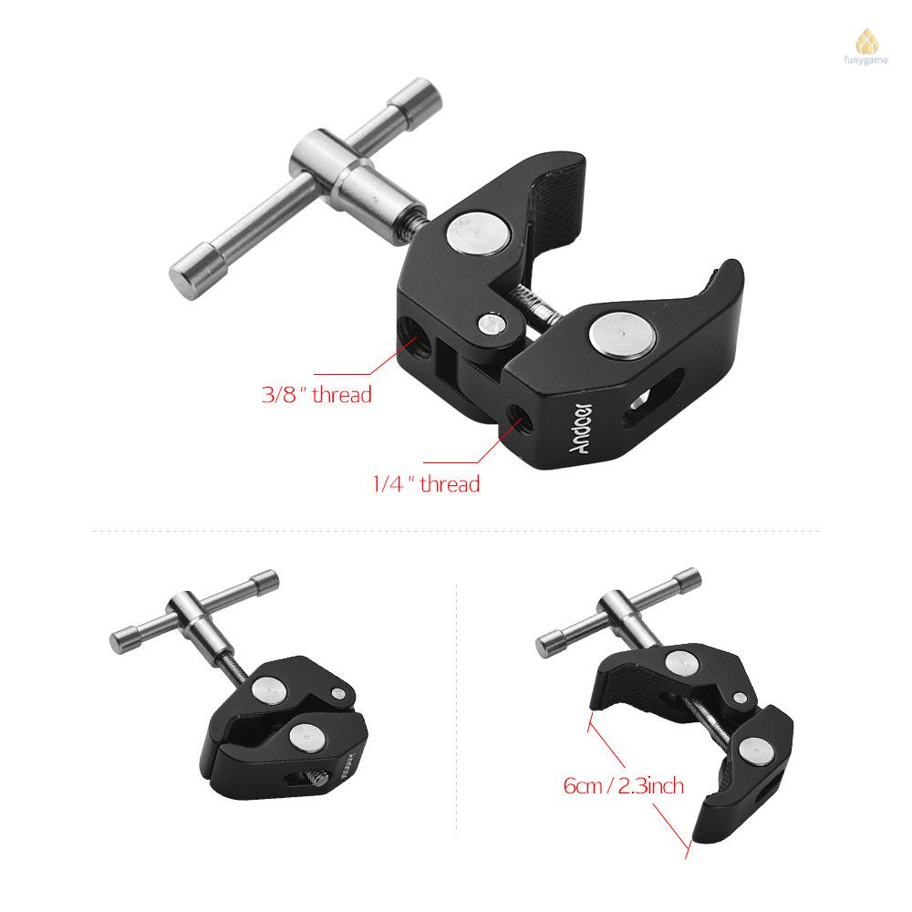 Cánh Tay Ma Sát Andoer 11 "Bằng Thép Không Gỉ Cách Điện Với Kẹp Có Thể Điều Chỉnh Cho Máy Ảnh DSLR / Màn Hình / Đèn LED / Micro