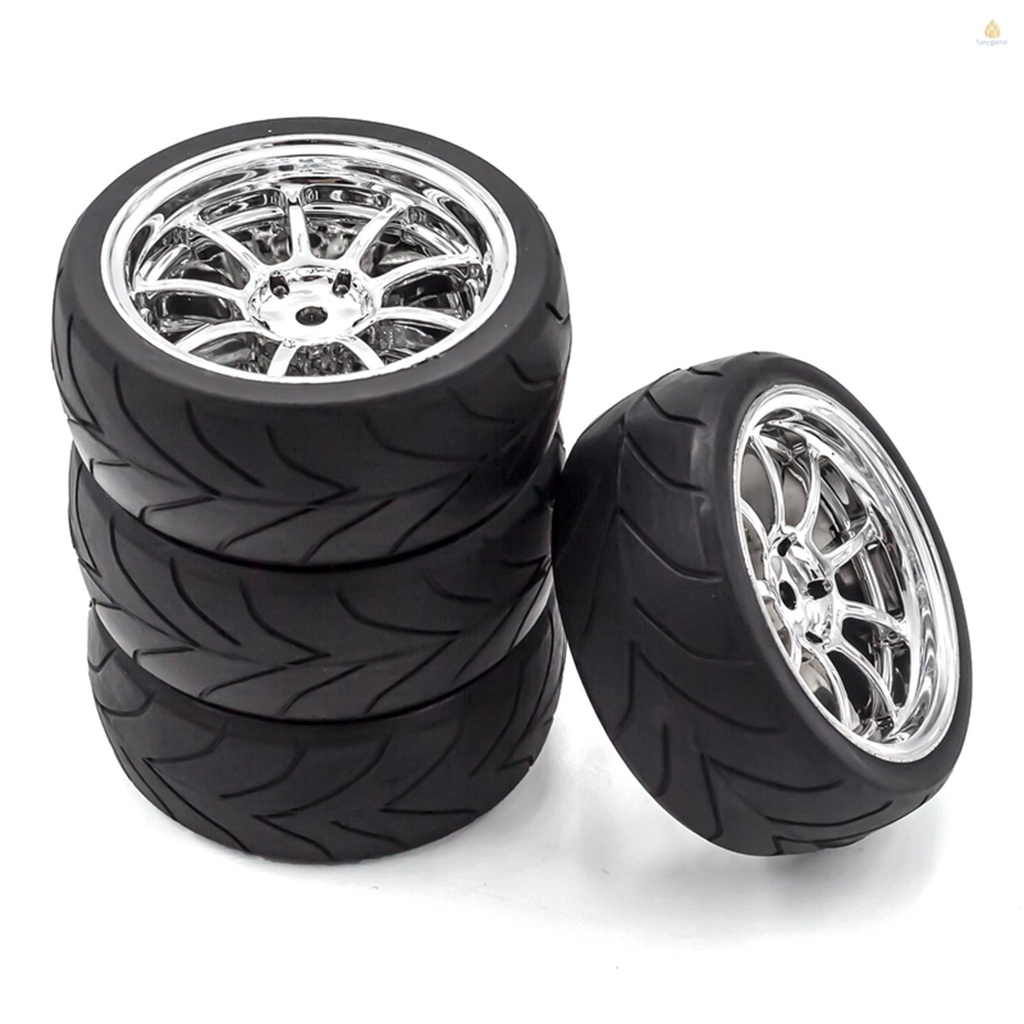 Set 4 Bánh Xe Thay Thế Chuyên Dụng Cho Xe Điều Khiển HSP94123 94122 D5 yokomo RC 1 / 10