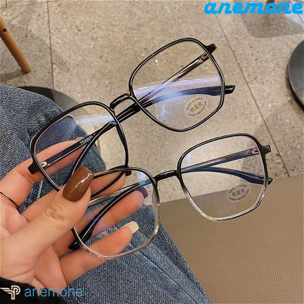 Mắt kính gọng vuông trong suốt phong cách retro Hàn Quốc cho nữ