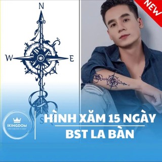 Hình xăm 15 ngày bst la bàn 2023 phong cách, cá tính, chất như xăm thật - hình xăm dán chống nước, cực bền