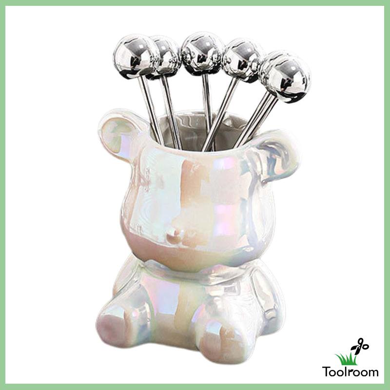 Nĩa Ăn Trái Cây Hình Gấu Dễ Thương Cho Đám Cưới / Nhà Hàng